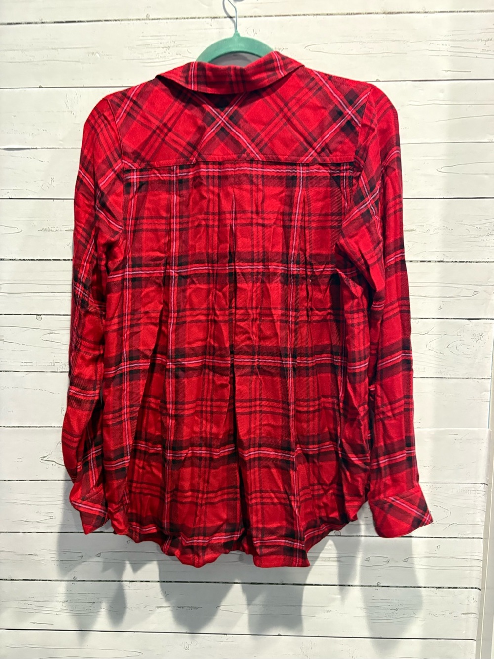 J. Jill Plaid Button Down Top - Picture 6 of 7